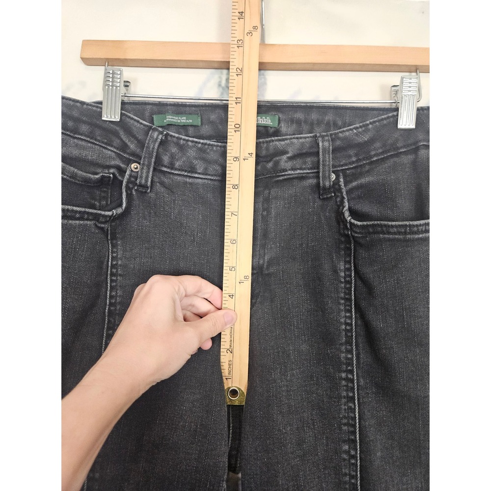 Wild Fable Womens High Rise Flare Jeans Washed Black Seamed Front Size 14 - Picture 7 of 9